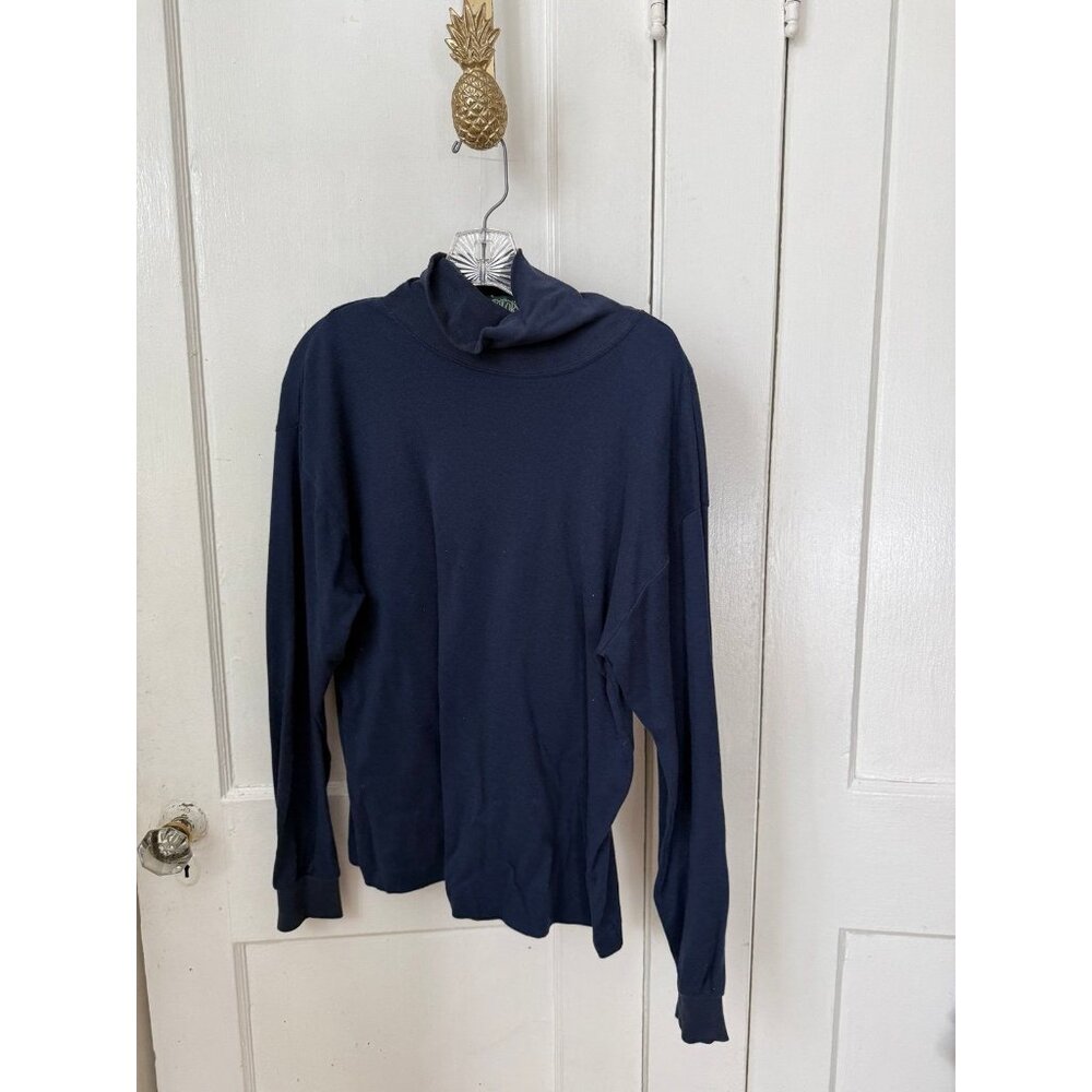 Flying Colors women’s size large dark blue turtleneck shirt